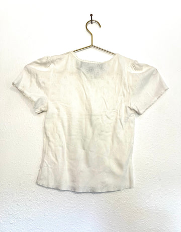 Archive Sample White Cotton Cropped T