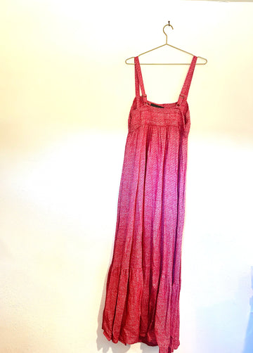 Vanessa Mooney Sample Red Linen Dress