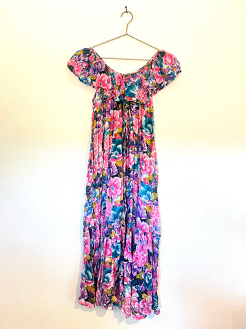 Vintage Colorful Cotton Dress