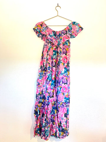 Vintage Colorful Cotton Dress