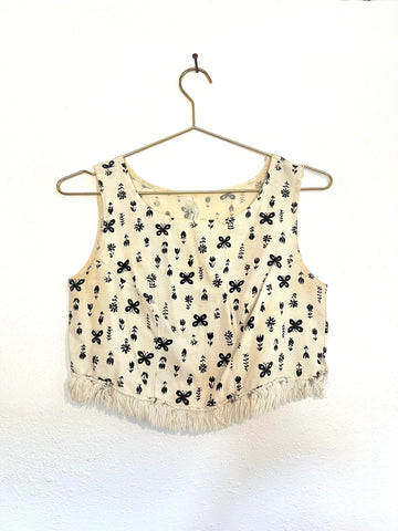 Vintage Butterfly Crop Top
