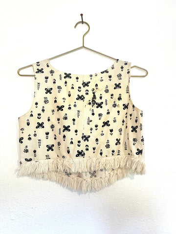Vintage Butterfly Crop Top
