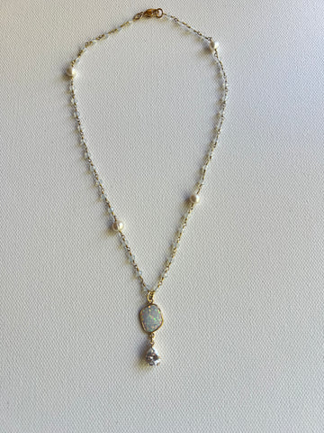 The Pearl & Moonstone Necklace