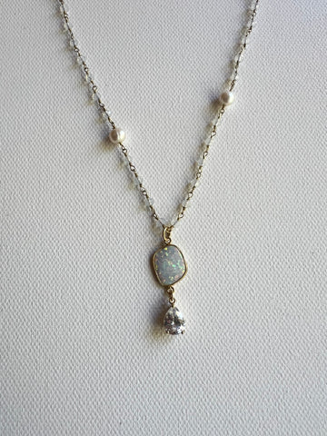 The Pearl & Moonstone Necklace