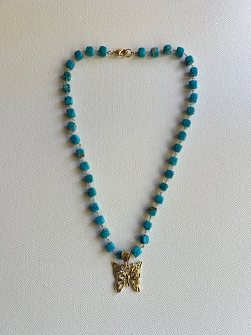 The Turquoise & Butterfly Necklace