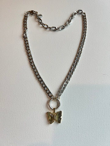 The Silver Butterfly Chain Necklace