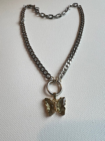 The Silver Butterfly Chain Necklace