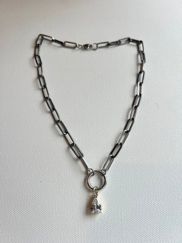 The Silver Chain & Charm Necklace
