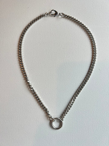 The Silver Chain & Ring Collar Choker