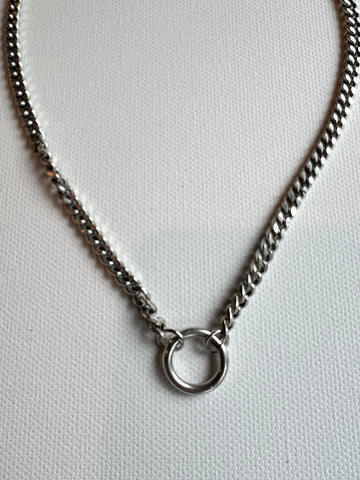 The Silver Chain & Ring Collar Choker