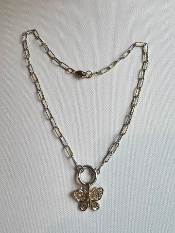 The Gold & Silver Butterfly Necklace
