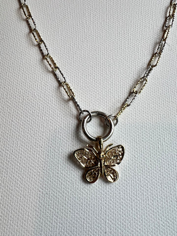 The Gold & Silver Butterfly Necklace