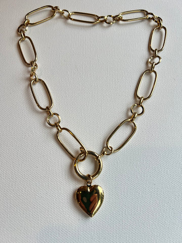 The Chain & Heart Locket Necklace