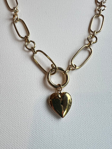 The Chain & Heart Locket Necklace