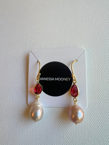 The Pearl & Ruby Earrings
