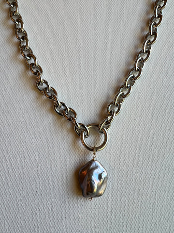 The Silver Pearl Necklace