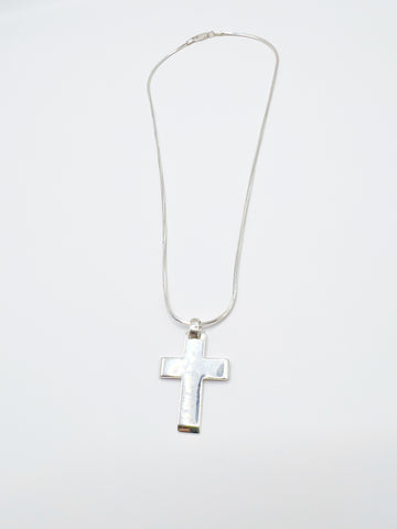 The Classic Silver Cross Necklace