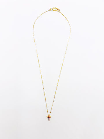 The Tiny Gold Cross Necklace