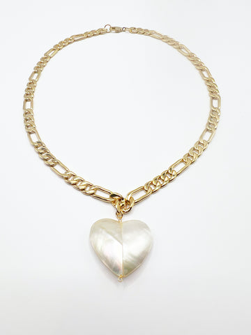 The Abalone Shell Heart Necklace