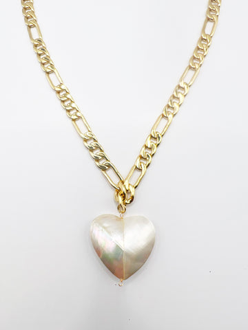 The Abalone Shell Heart Necklace