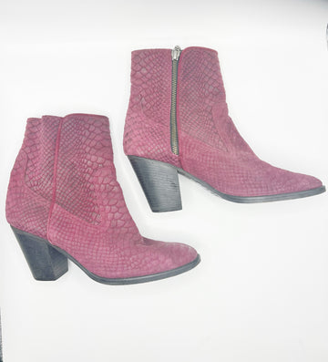 Archive Maroon Ankle Boots