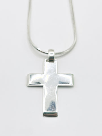 The Classic Silver Cross Necklace