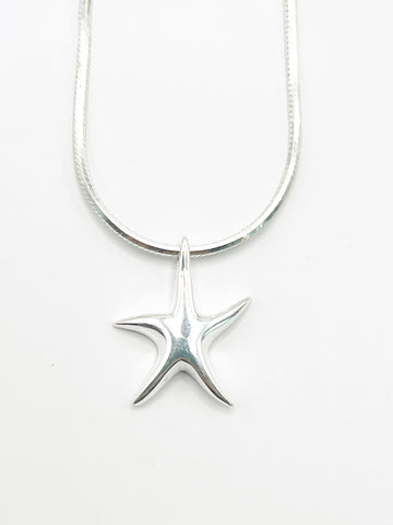 The Flashing Lights Silver Necklace