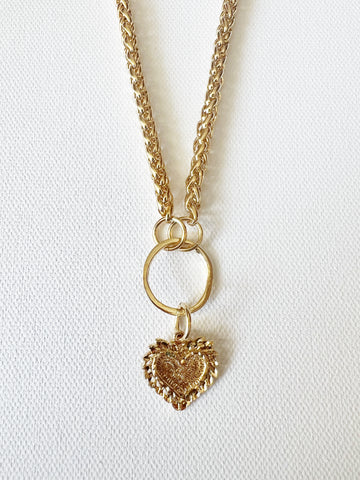 The Gold Heart Charm Necklace