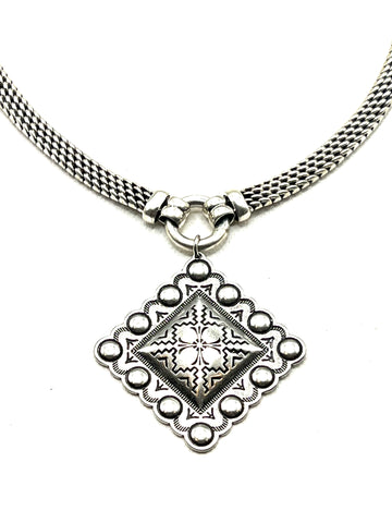 The Silver Western Charm Necklace