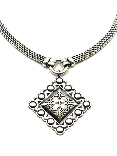 The Silver Western Charm Necklace