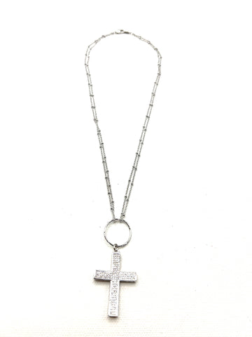 The Silver Cross Necklace