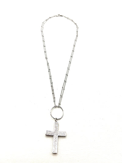 The Silver Cross Necklace