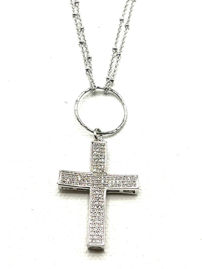 The Silver Cross Necklace