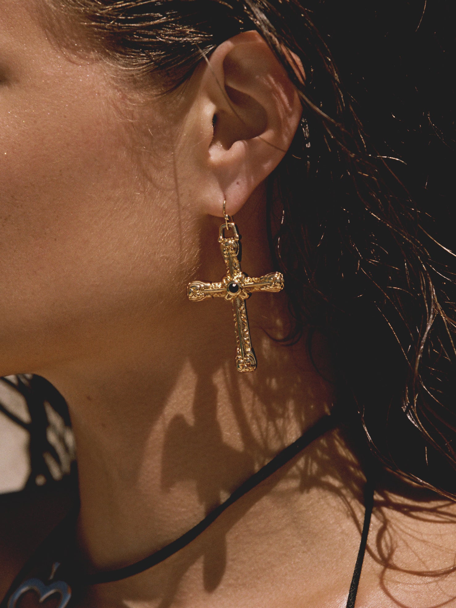 The Nova Cross Earrings
