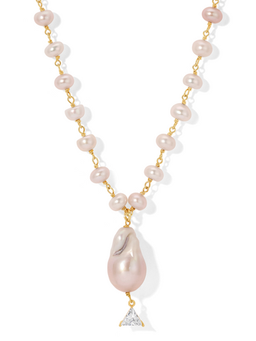 The Faune Pearl Dewdrop Necklace