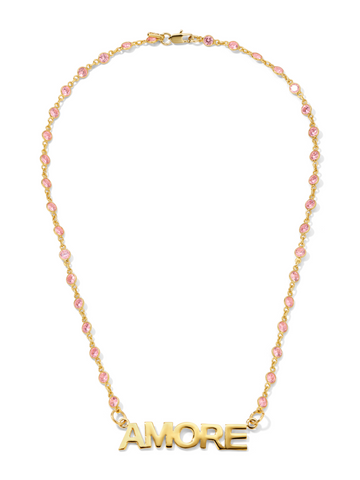 The Amore Necklace -  Pink