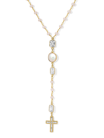 The Princess Pearl & Crystal Rosary