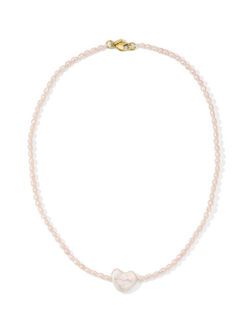 The Baby Heart Pearl Necklace