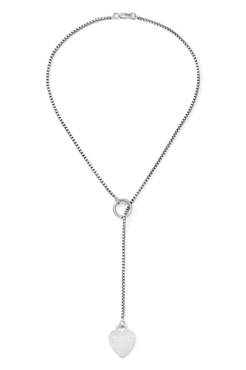 The Silver Lover Lariat Necklace