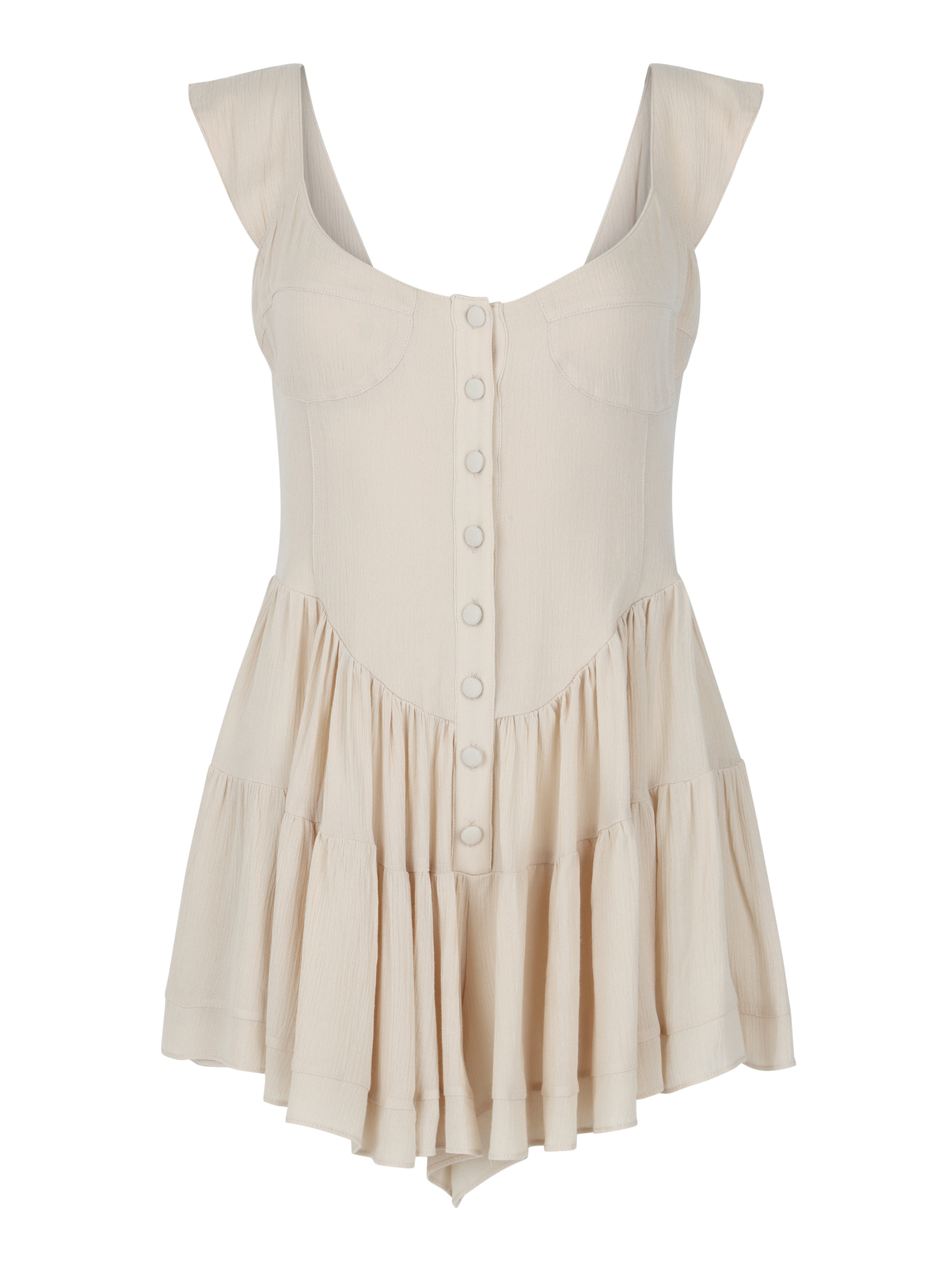 Vanessa Mooney - The Elisabeth Romper Dress - Ivory - Dresses -... Vanessa Mooney - The Elisabeth Romper Dress - Ivory - Dresses -...