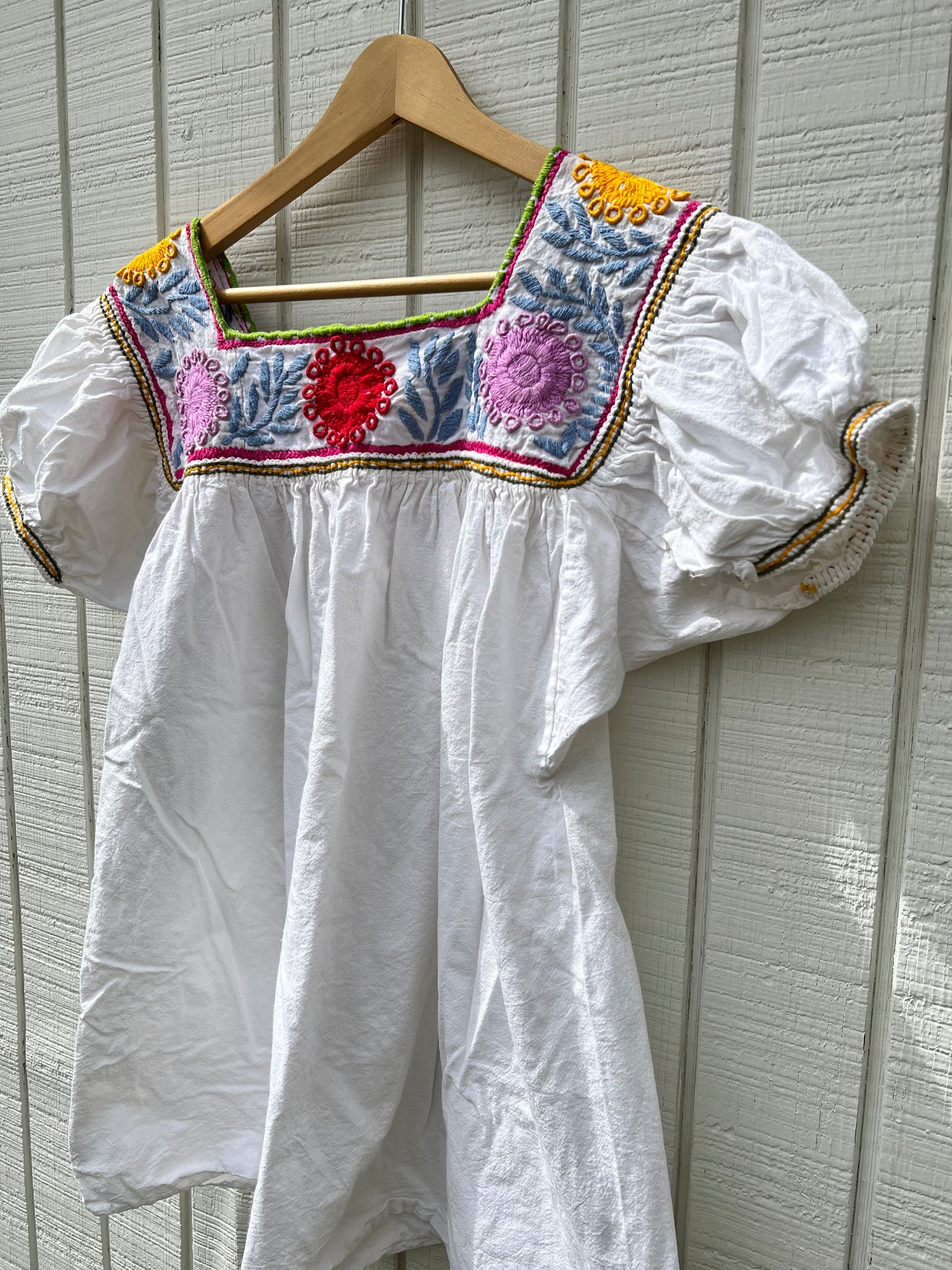VINTAGE: '70s Embroidered Mini Dress