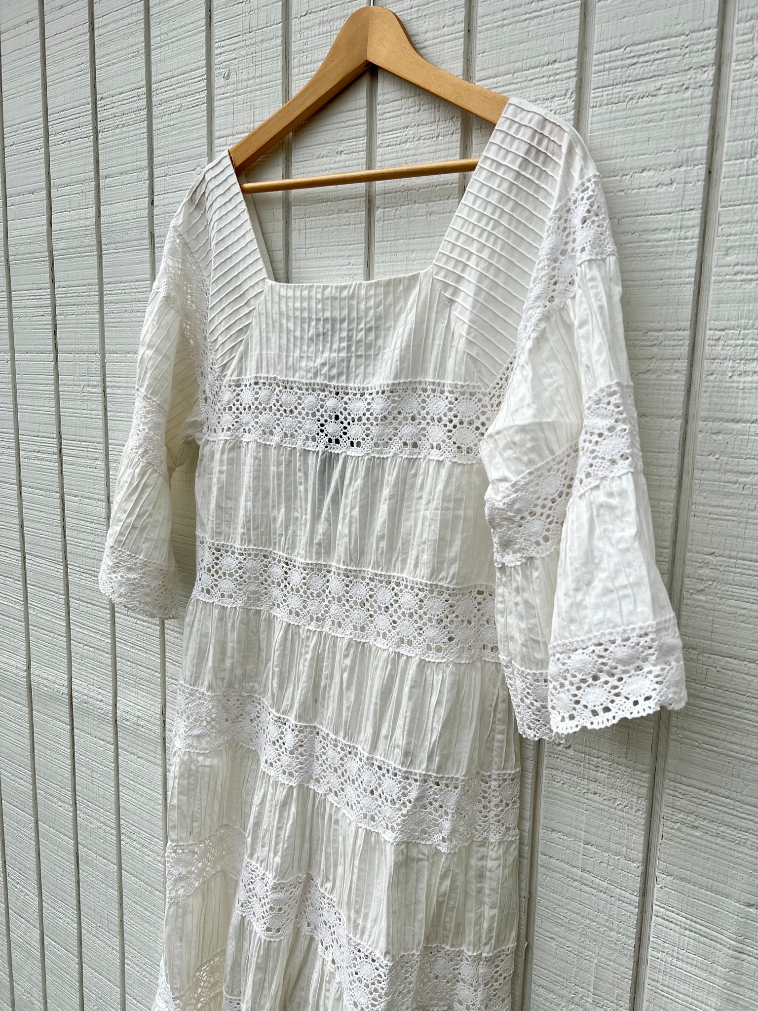 SAMPLE:  Cotton Lace Maxi Dress