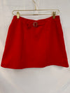 VINTAGE:Y2K Rampage Red Buckle Skirt, Made in USA