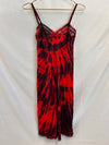 VINTAGE: Kickernick Black and Red Tie Dye Dress
