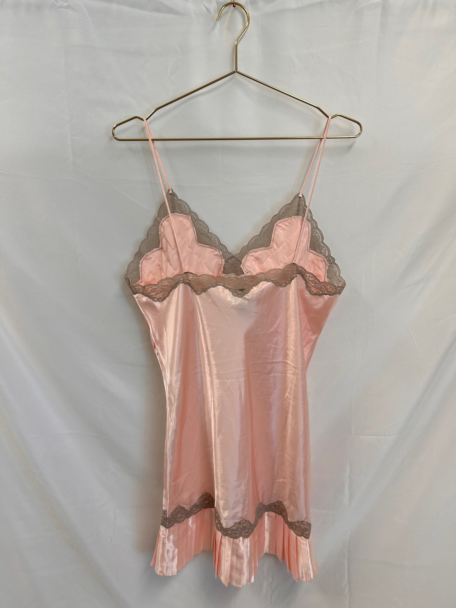 VINTAGE: Victoria’s Secret Baby Pink Mini Slip Dress
