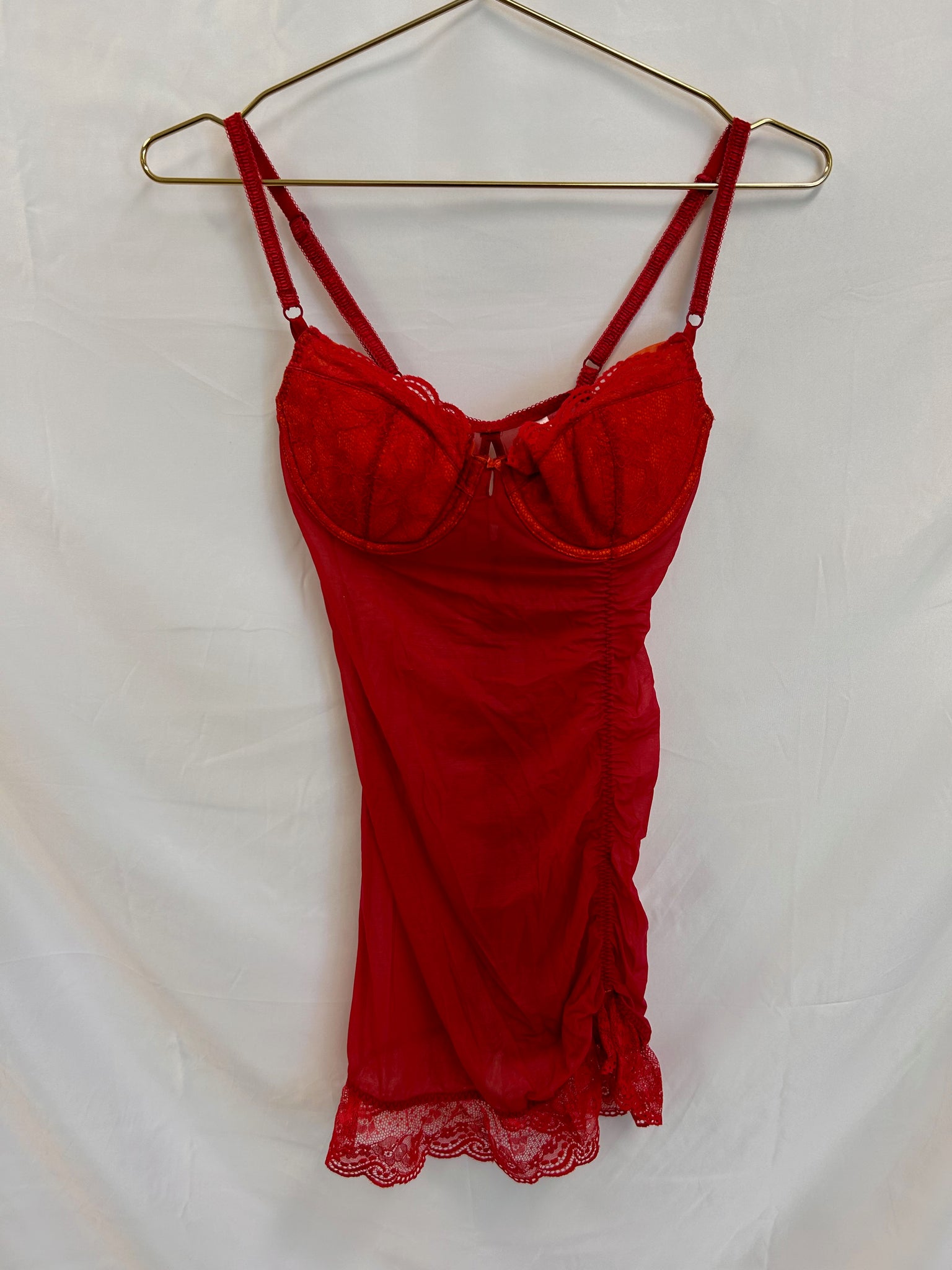 VINTAGE: Victoria’s Secret Hot Red Top/Mini Dress