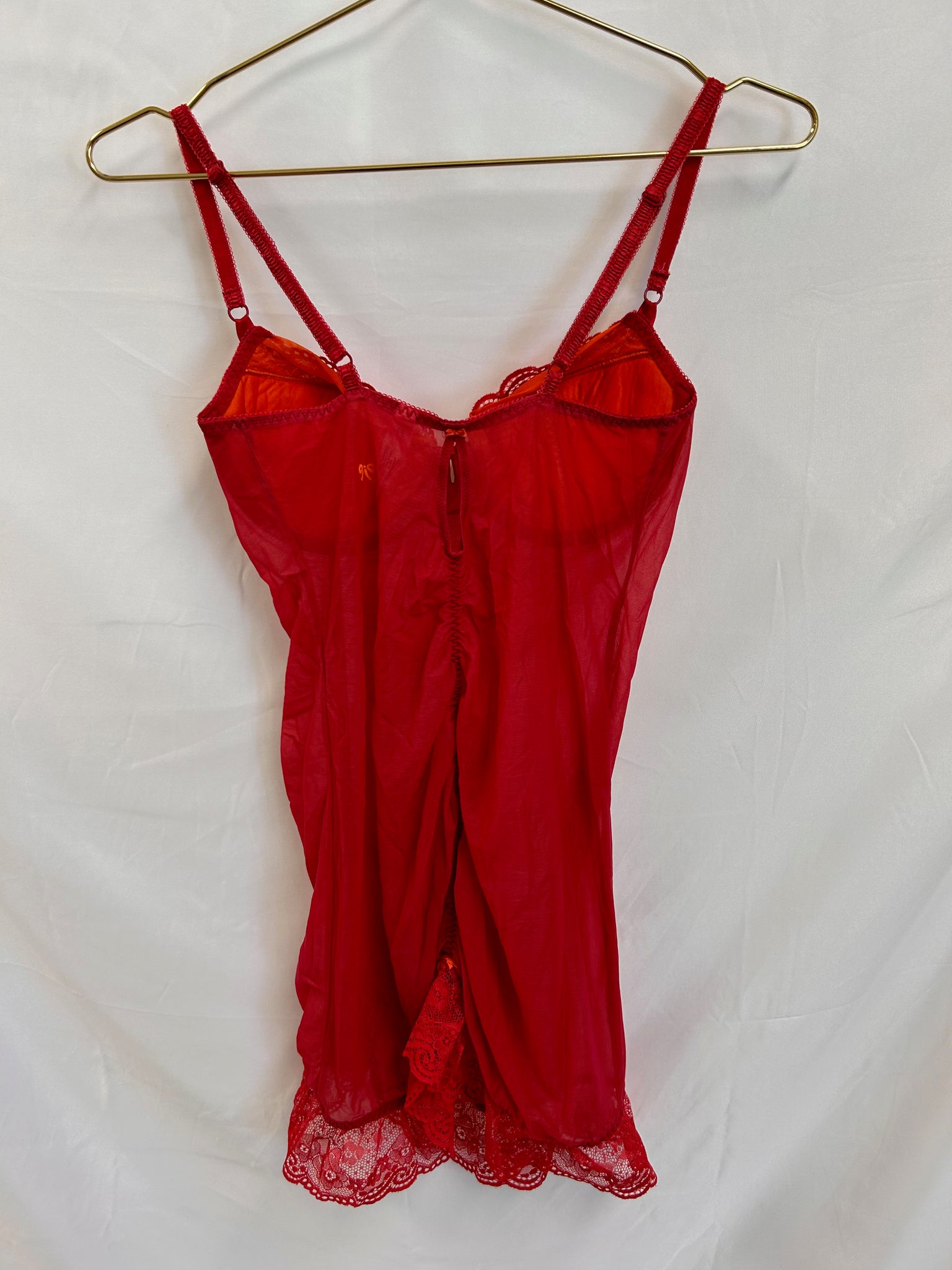 VINTAGE: Victoria’s Secret Hot Red Top/Mini Dress
