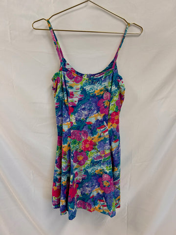 VIINTAGE: Shok 80s/90s Bright Floral Everyday Dress