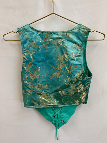 VINTAGE: VM Sample Green Corset Top