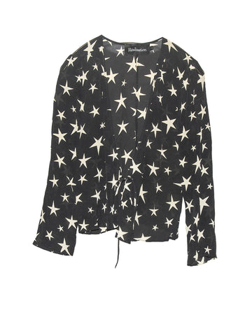 Archive Star Wrap Top